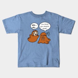 Cute cartoon walrus kid Kids T-Shirt